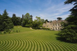 Creative lawn stripes