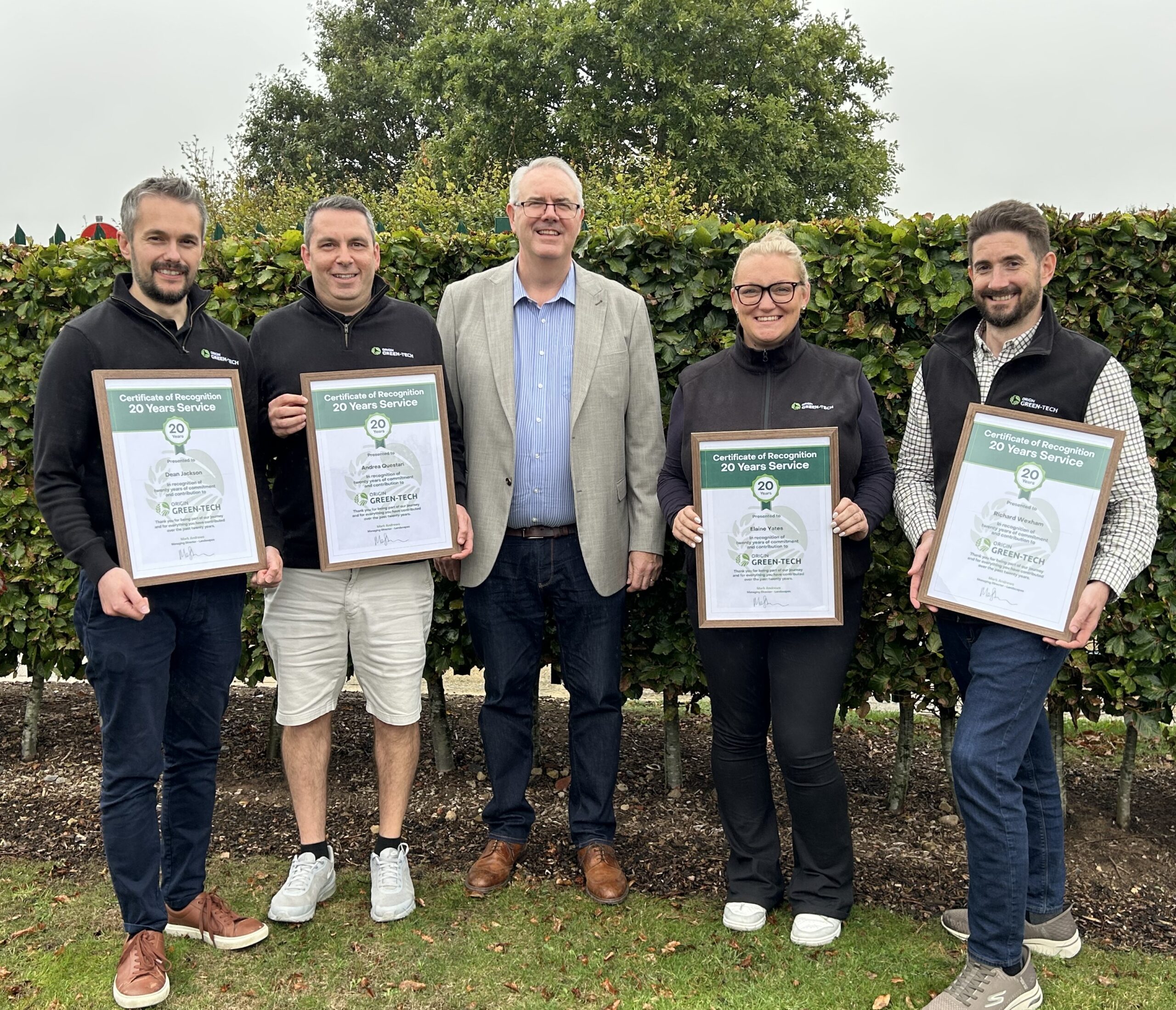 80 Years of Experience: Origin Green-Tech Celebrates Four 20-Year Milestones
